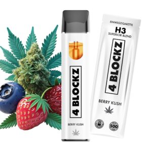 4 Blockz H3 Vape – Berry Kush 1ml