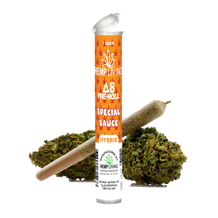 Delta 8 Flower 1g Pre-Roll Special Sauce De