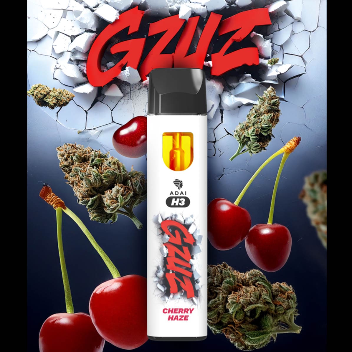 Gzuz H3 Superior Blend Vape – Cherry Haze 1ml