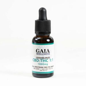 Full-Spectrum 1:1 CBD:THC Drops 1000mg DE