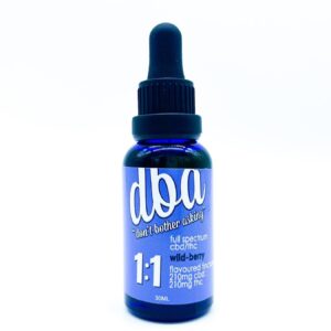 DBA – 1:1 CBD/THC Full Spectrum Tincture (Wild Berry)