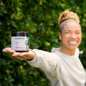 Medterra Calm 25mg CBD Gummies Strawberry Lemonade Broad Spectrum THC Free 20ct 500mg CBD 6